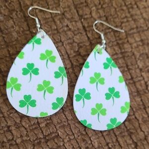 Shamrock Teardrop Earrings